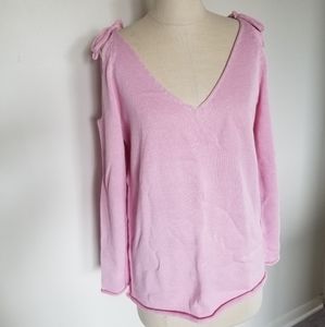 JustFab tie shoulder sweater